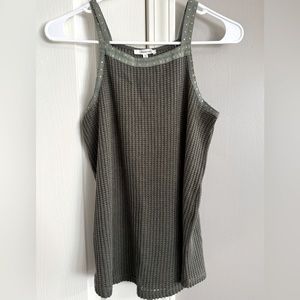 NWOT Maurice’s Size S Hunter Green Crochet Tank Top